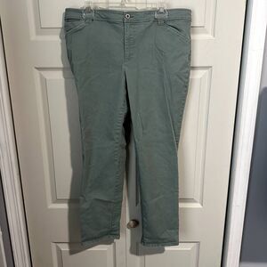 Charter Club - Size 14 Petite 14p - khaki green pants